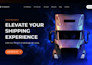 build webflow logistic transport website webflow parcel courier delivery website